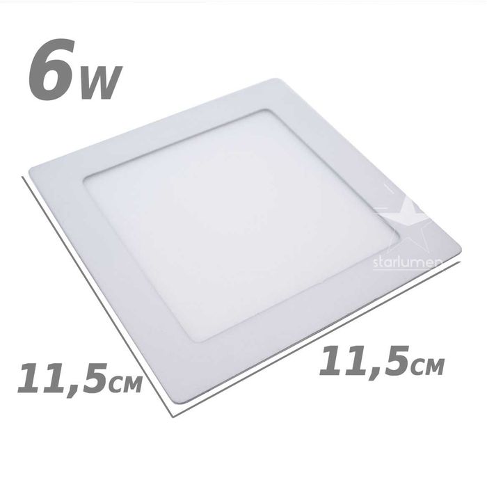 Painel Plafon LED 6W Luminária de Embutir ST434-Starlumen-