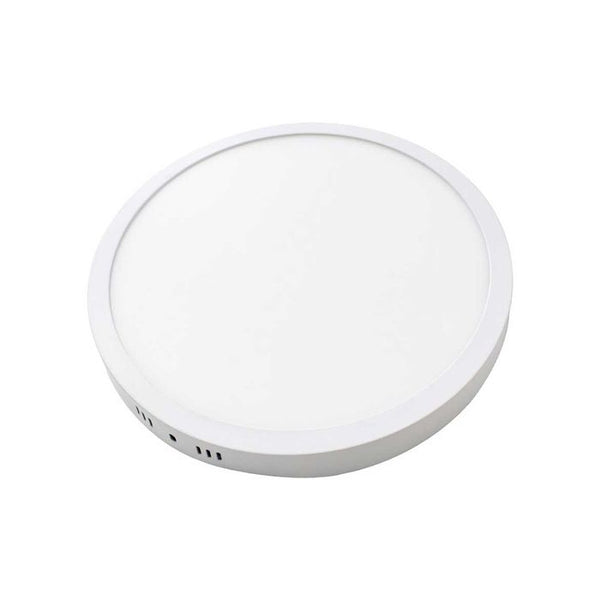 Painel Plafon Led 25w Luminária Sobrepor Redondo St546-Starlumen-Branco Frio - 6500K-Bivolt-
