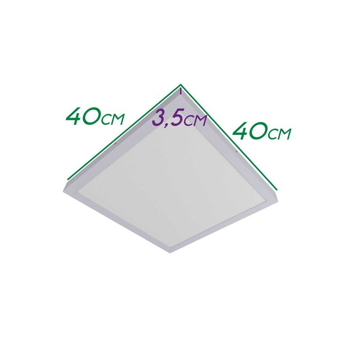 Painel Plafon de Sobrepor LED 36W Quadrado 40x40cm ST2387-Starlumen-