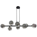 Pendente Abaporu em Metal Preto e 8 Cúpulas de Vidro P/ G9 HL004B Bella ST1863-Bella Iluminação-Starlumen