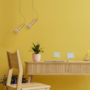 Pendente Aiko LT013-AB Ouro Fosco + Ambar Starlux para G9 ST2575-Starlux-Starlumen