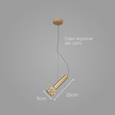 Pendente Aiko LT013-AB Ouro Fosco + Ambar Starlux para G9 ST2575-Starlux-Starlumen