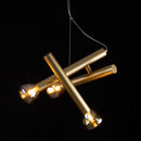 Pendente Aiko Ouro Fosco com Âmbar para 3x G9 LT014-AB Starlux ST2578-Starlux-Starlumen