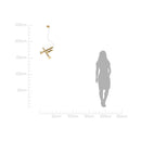 Pendente Aiko Ouro Fosco com Âmbar para 3x G9 LT014-AB Starlux ST2578-Starlux-Starlumen