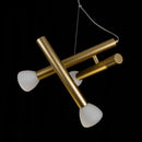 Pendente Aiko Ouro Fosco e Branco para 3x G9 LT014-WH Starlux ST2578-Starlux-Starlumen