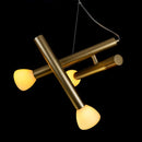 Pendente Aiko Ouro Fosco e Branco para 3x G9 LT014-WH Starlux ST2578-Starlux-Starlumen