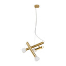 Pendente Aiko Ouro Fosco e Branco para 3x G9 LT014-WH Starlux ST2578-Starlux-Starlumen