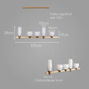 Pendente Akemi Ouro Fosco Cúpulas de Vidro para 5x LED G9 VL016-MG Starlux ST2535-Starlux-Starlumen