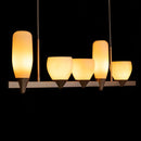 Pendente Akemi Ouro Fosco Cúpulas de Vidro para 5x LED G9 VL016-MG Starlux ST2535-Starlux-Starlumen