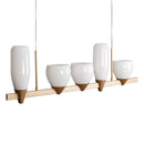 Pendente Akemi Ouro Fosco Cúpulas de Vidro para 5x LED G9 VL016-MG Starlux ST2535-Starlux-Starlumen