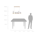 Pendente Akemi Ouro Fosco Cúpulas de Vidro para 5x LED G9 VL016-MG Starlux ST2535-Starlux-Starlumen