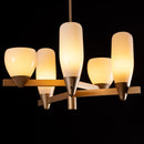 Pendente Akemi Ouro Fosco VL001-MG 5 Cúpulas Vidro para G9 Starlux ST2551-Starlux-Starlumen