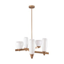 Pendente Akemi Ouro Fosco VL001-MG 5 Cúpulas Vidro para G9 Starlux ST2551-Starlux-Starlumen