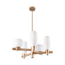 Pendente Akemi Ouro Fosco VL001-MG 5 Cúpulas Vidro para G9 Starlux ST2551-Starlux-Starlumen