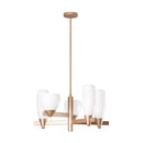 Pendente Akemi Ouro Fosco VL001-MG 5 Cúpulas Vidro para G9 Starlux ST2551-Starlux-Starlumen