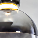 Pendente Amana Preto Fosco e Smoky ZR110 40x53cm LED 9W 3000k Starlux ST2587-Starlux-Starlumen