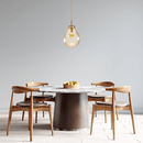 Pendente Amora Aqua Ouro e Conhaque 30cm para E27 ZR163-30WA Starlux ST2608-Starlux-Starlumen