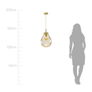 Pendente Amora Aqua Ouro e Conhaque 30cm para E27 ZR163-30WA Starlux ST2608-Starlux-Starlumen