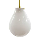 Pendente Amora Dourado Globo de Vidro Branco Leitoso Starlux E14 ZR020-S-MW St1722-Starlux-Starlumen