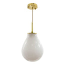 Pendente Amora Dourado Globo de Vidro Branco Leitoso Starlux E14 ZR020-S-MW St1722-Starlux-Starlumen