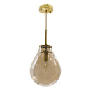 Pendente Amora Dourado Globo de Vidro Conhaque Starlux E14 ZR020-S-CO ST1722-Starlux-Starlumen