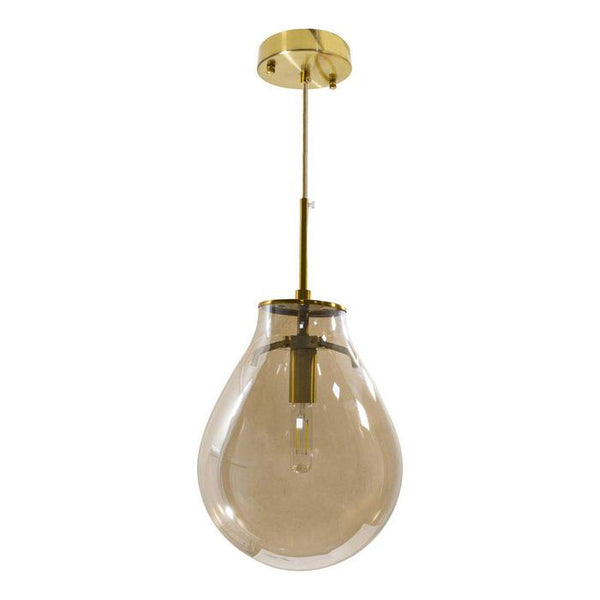 Pendente Amora Dourado Globo de Vidro Conhaque Starlux E14 ZR020-S-CO ST1722