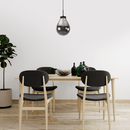 Pendente Amora Preto Globo de Vidro Smoky Starlux E14 ZR020-S-SMK ST1722-Starlux-Starlumen