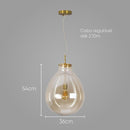 Pendente Amora ZR161-40CO 36x54cm para E-27 Starlux ST2540-Starlux-Starlumen