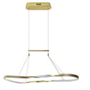 Pendente Anel Theo Ouro Cristal Led Integrado 45w MG5758-3A St1767-Starlux-Starlumen