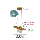 Pendente Anemona Starlux GH-001 Vidro Para G9 ST2314-Starlux-Starlumen