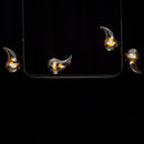 Pendente Angel Preto Fosco e Smoky LT009-SKY Preto Smoky para 4x G9 Starlux ST2611-Starlux-Starlumen