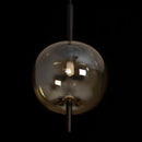 Pendente Apple Preto Fosco e Ambar Vidro 16x22cm para G9 Starlux PS-31098-BA ST1710-Starlux-Starlumen