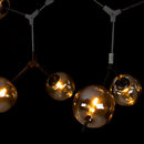 Pendente Apple Preto Fosco e Ambar para 6x G9 Globo Vidro Starlux PL-31098-BA ST1784-Starlux-Starlumen