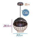 Pendente Aramado Cobre e Cinza Fosco Pd1110 St1507-Newline-Starlumen