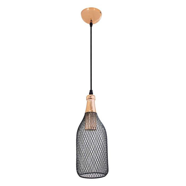 Pendente Aramado Copper Garrafa Bella Iluminação Xn004 St1295-Bella Iluminação-Starlumen