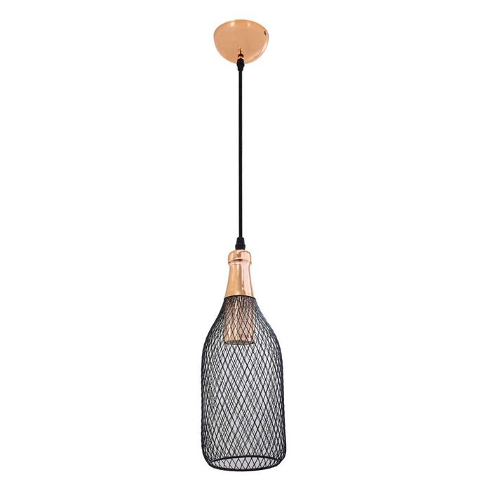 Pendente Aramado Copper Garrafa Bella Iluminação Xn004 St1295-Bella Iluminação-Starlumen