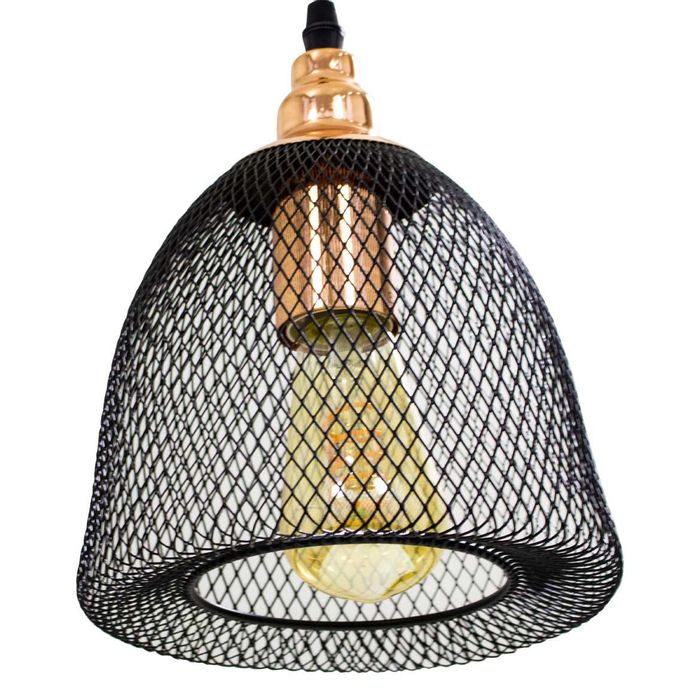 Pendente Aramado Copper Meia Lua Bella Iluminação Xn002 St1295-Bella Iluminação-Starlumen