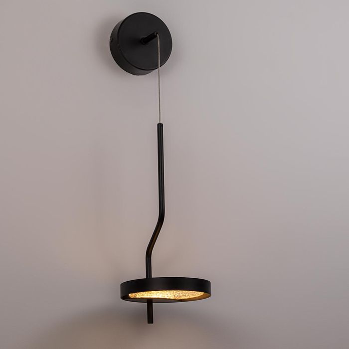 Pendente Arandela Emma LT012-BK Preto Fosco e Transparente LED 4W 2700k Starlux ST2573