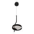 Pendente Arandela Emma LT012-BK Preto Fosco e Transparente LED 4W 2700k Starlux ST2573-Starlux-Starlumen