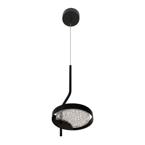 Pendente Arandela Emma LT012-BK Preto Fosco e Transparente LED 4W 2700k Starlux ST2573