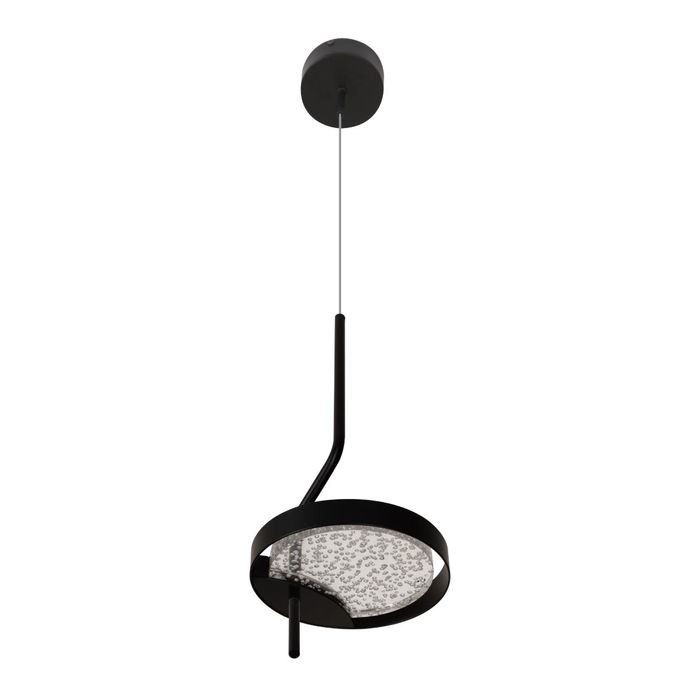 Pendente Arandela Emma LT012-BK Preto Fosco e Transparente LED 4W 2700k Starlux ST2573