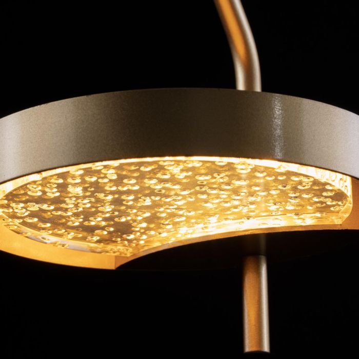 Pendente Arandela Emma Ouro Fosco e Transparente LT012-MG LED 4W 2700K Starlux ST2573