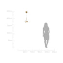 Pendente Arandela Emma Ouro Fosco e Transparente LT012-MG LED 4W 2700K Starlux ST2573-Starlux-Starlumen