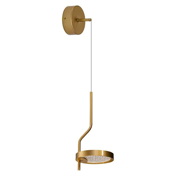 Pendente Arandela Emma Ouro Fosco e Transparente LT012-MG LED 4W 2700K Starlux ST2573
