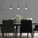 Pendente Artemis Preto e Vidro Branco VL004-BK Starlux ST2520-Starlux-Starlumen