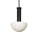 Pendente Artemis Preto e Vidro Branco VL004-BK Starlux ST2520-Starlux-Starlumen