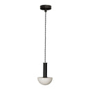 Pendente Artemis Preto e Vidro Branco VL004-BK Starlux ST2520-Starlux-Starlumen