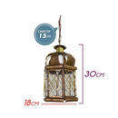 Pendente Artesanal Latão Rainha 30cm Vintage Rustica 018 ST1440-Starlumen-