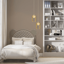 Pendente Aruna Ouro Fosco e Ambar ZR097 Globo Vidro para G9 Starlux ST2622-Starlux-Starlumen