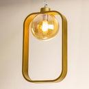 Pendente Aruna Ouro Fosco e Ambar ZR097 Globo Vidro para G9 Starlux ST2622-Starlux-Starlumen